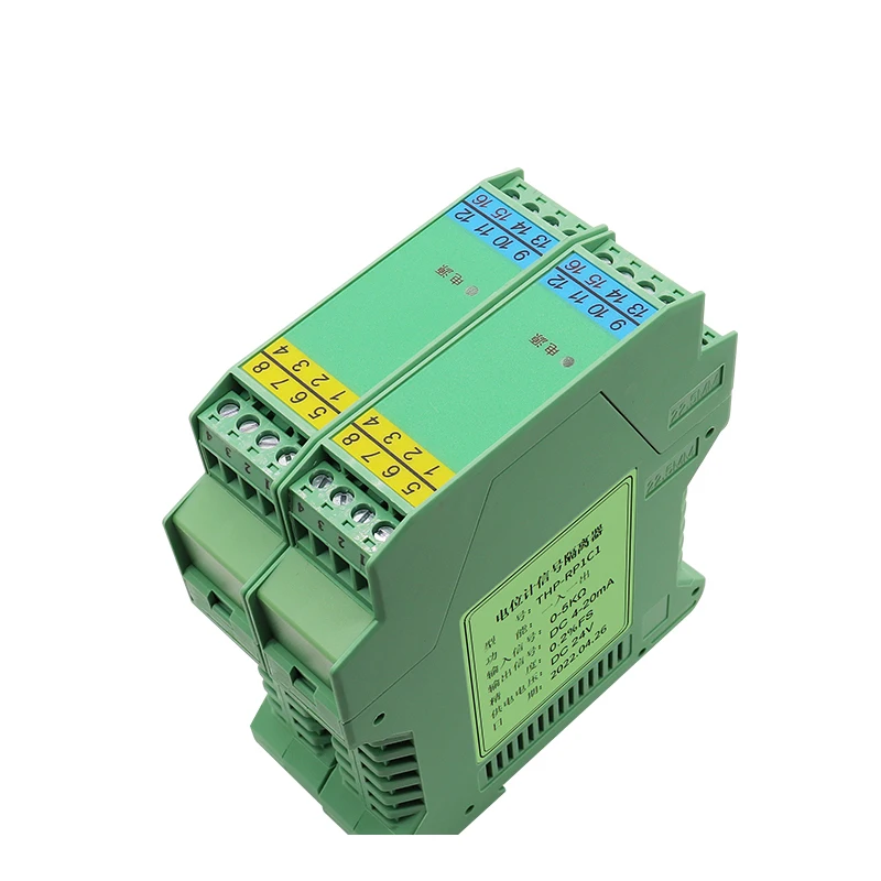 Isolatore di segnale del potenziometro ad alto isolamento Guscio resistente al fuoco, precisione 0,2% FS e montaggio su guida DIN per sistemi PLC/DCS