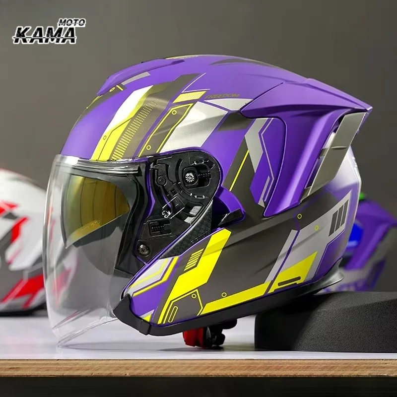 Ryzen RO-5 Three-quarters Helmet Motorcycle Half Helmet All Season Universal Motorcycle Helmet capacete de motocicleta