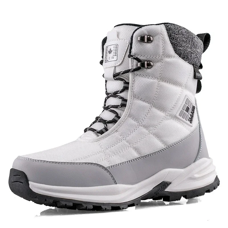 2024 Men\'s winter boots warm waterproof anti-slip snow boots for men winter shoes man boot thick plush male footwear size 45 46