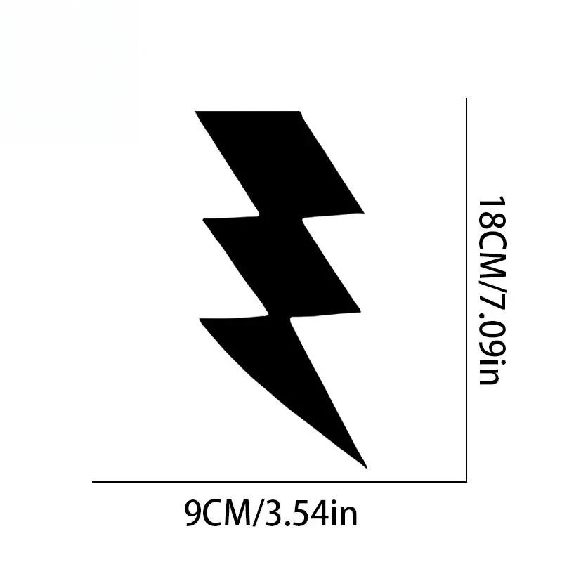 1Pc Multi-Color Lightning Waterproof Removable Self-Adhesive Sticker for Motorcycle Exterior Styling Decor