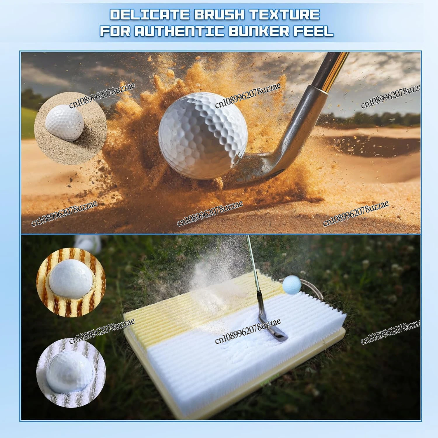Golf bunker strike mat, bunker emulator swing cutting practice mat, cutting practice mat