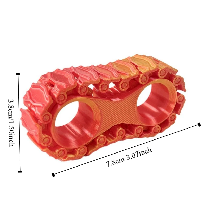 Trottola Pignoni Punta delle dita Giroscopio Metallo Durevole Catena per bici Gear Fidget Fai da te Punta delle dita Pignone Ruota Catena dentata Giroscopio