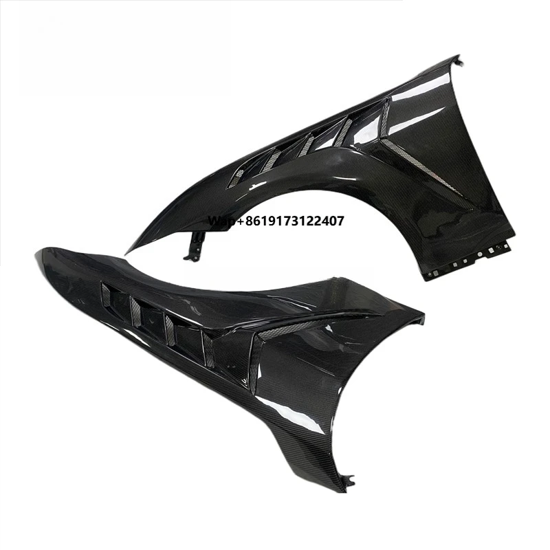 

2024+ for Mustang Carbon Fiber Fenders & GTD-Style Front Bumper Perforated Design Retrofit/Upgrade Kit