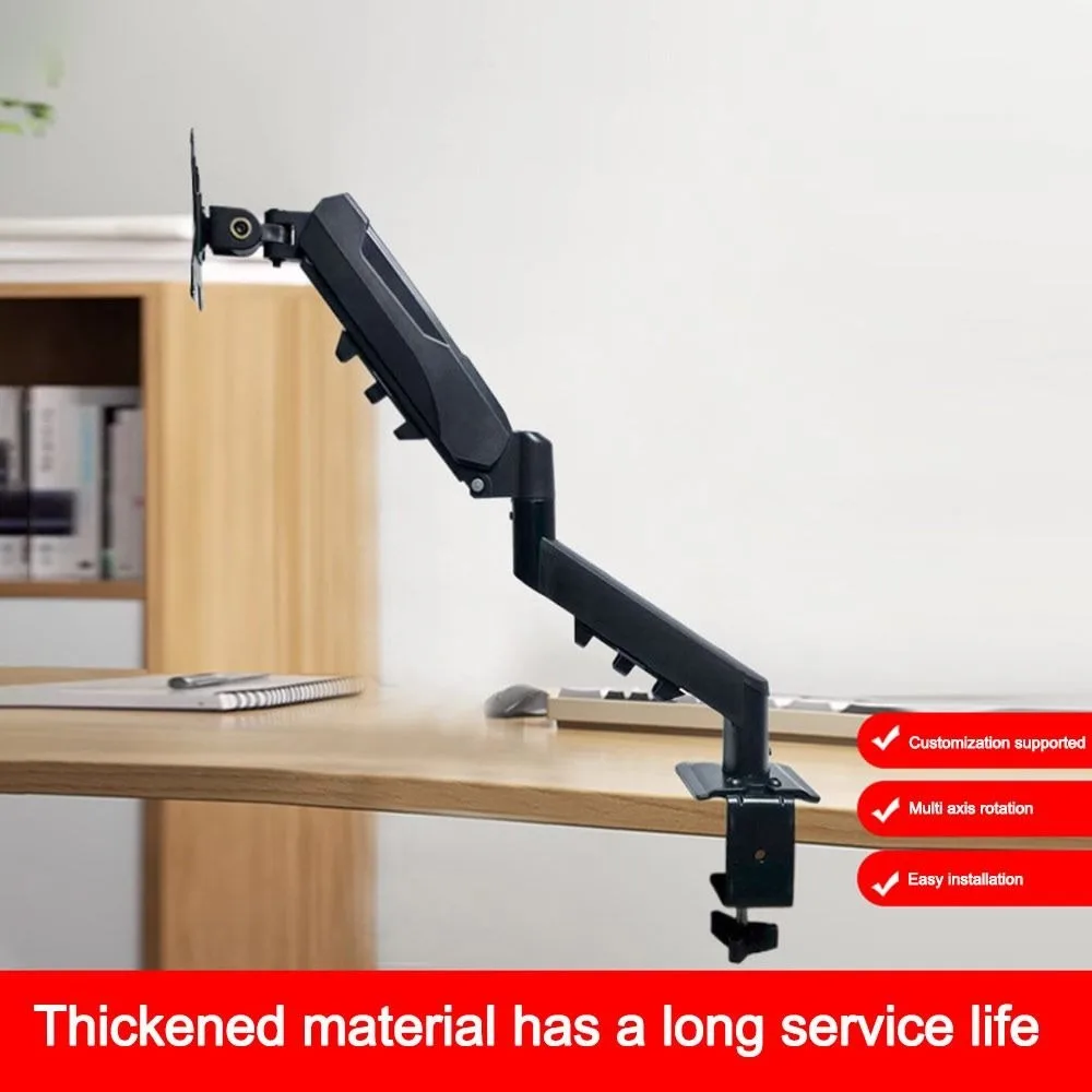Adjustable Desktop Monitor Bracket 360 Rotation Bracket Floating Screen Effect Gas Spring Arm 13-32 Inch Screens