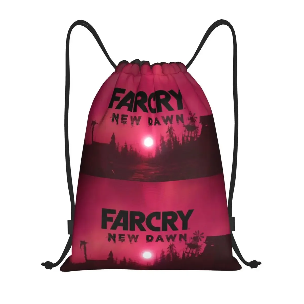 

Custom Game F-Far Cry Drawstring Bag for Shopping Yoga Backpacks Women Men Sports Gym Sackpack