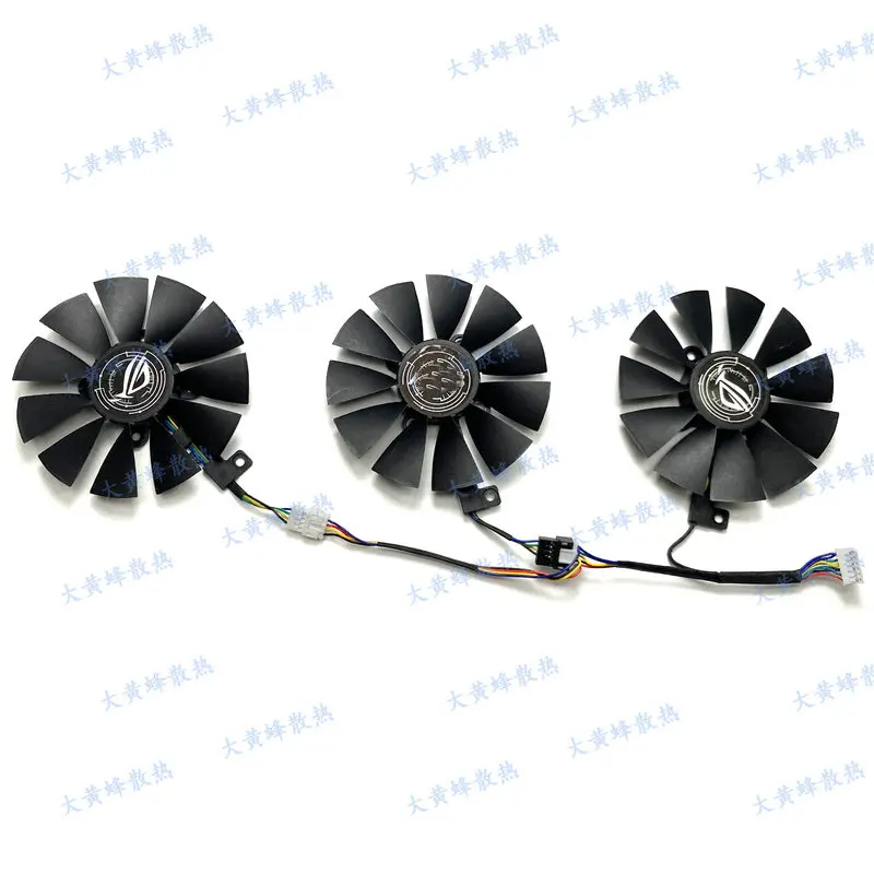 Новый охлаждающий вентилятор для видеокарты ASUS STRIX-RX480-O8G-GAMING GTX1060 GTX1070 PLD09210S12M PLD09210S12HH