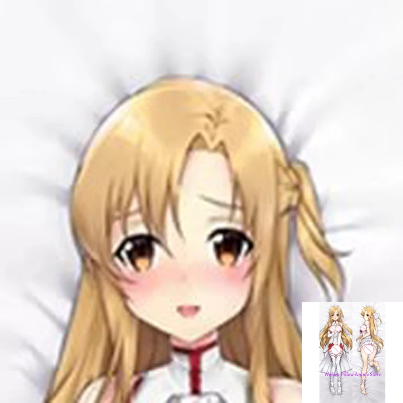 

Dakimakura Anime Pillow Cover Asuna Double Sided Print Life-size Halloween Christmas Decoration