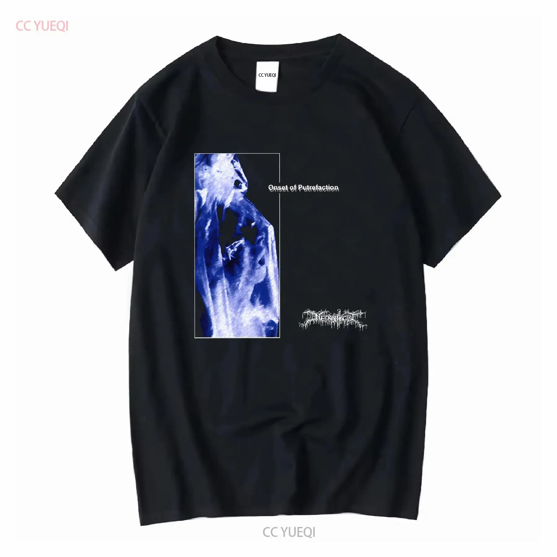 Nuevo Necrophagist Onset de Putrefaction música técnica canción camiseta tamaño S 2XL vintage lavado ligeramente Casual suave moda
