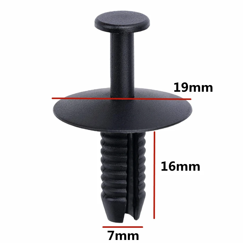 20Pcs For 7mm Hole Auto Bumper Fender Liner Wheel Arch Door Sill Clip Plastic Car Bumper Trim Push-Type Retainer Clip  XB31