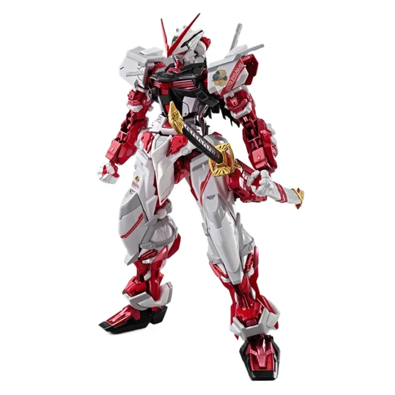 In Stock Genuine BANDAI Kidou Senshi Gundam SEED Astray MBF-P02 Gundam Astray Red Frame Metal Build 1/100 Model Decoration