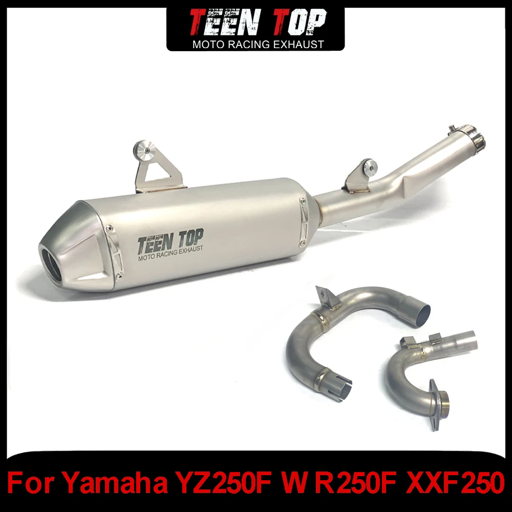 

For Yamaha YZ250F Motorcycle Full Exhaust System WR250F XXF250 YZF 250 Exhaust Header Stainless Steel Connection Pipe Muffler