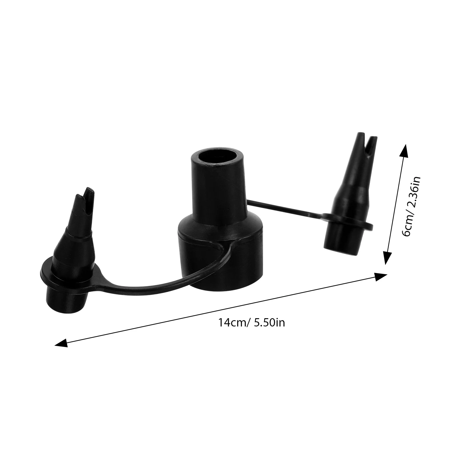 Plastic Pump Nozzles 3-in-1 Air Bed Accessories Replacement Adapter Inflatable Mattress Travel Black Easy Practical