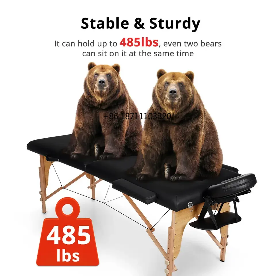Mesa de masaje multifuncional de Color negro, cama de masaje para salón de belleza, cubierta de Spa, precio barato