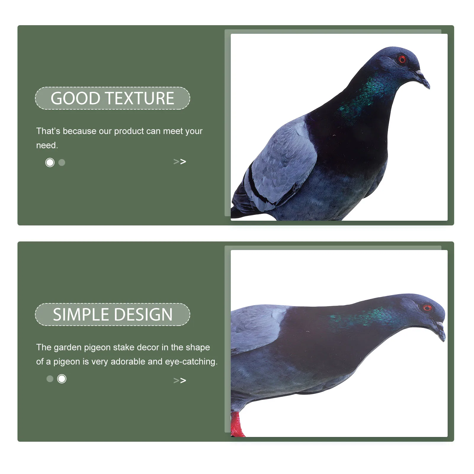 

Garden Pigeon Stake Simulation Acrylic Yard Ornament Lawn Decoration Outdoor Garden Accessory Bird Sign