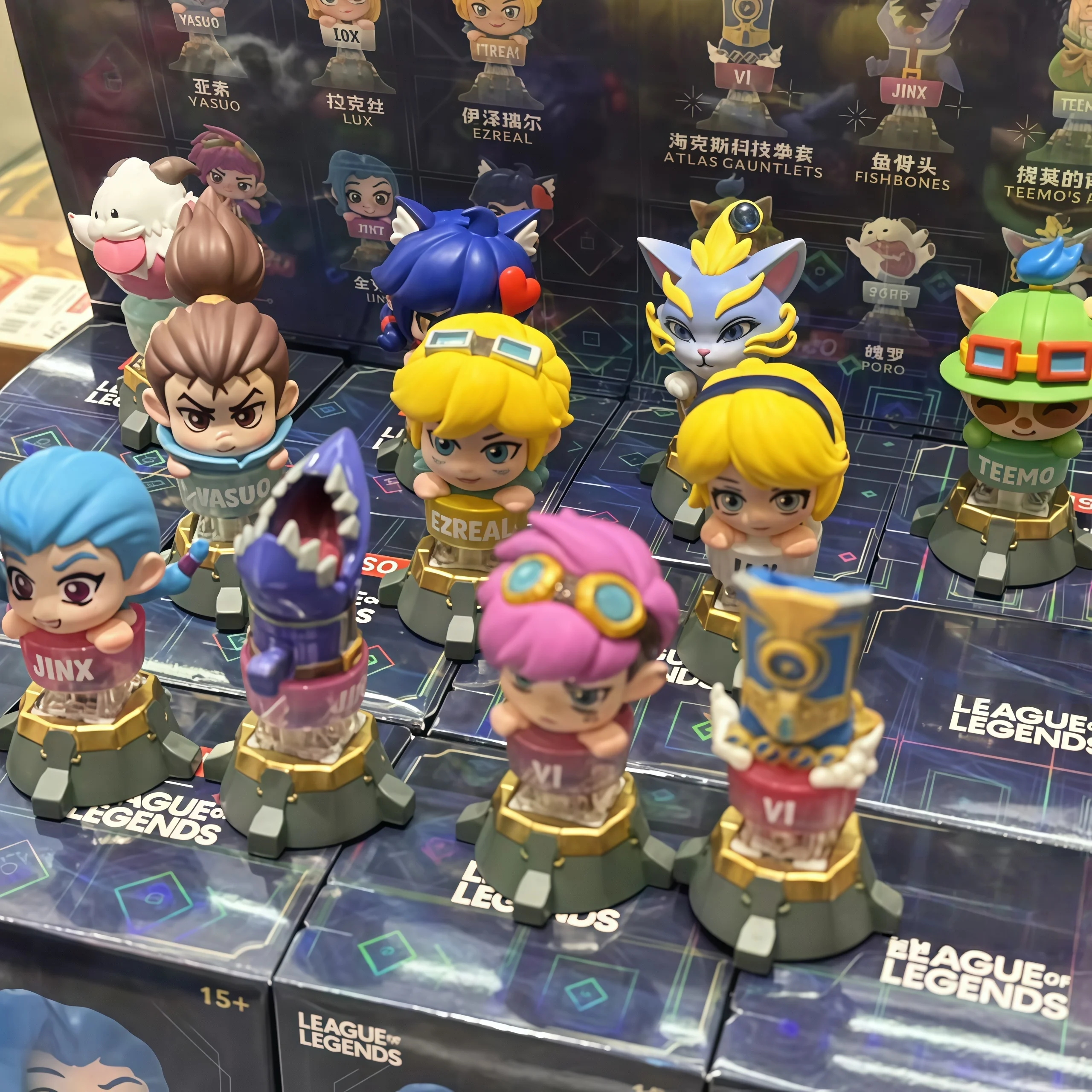 Official League Of Legends Lol Keycap Blind Box Collectible Figurine Desktop Ornament Gaming Peripheral For Game Lovers