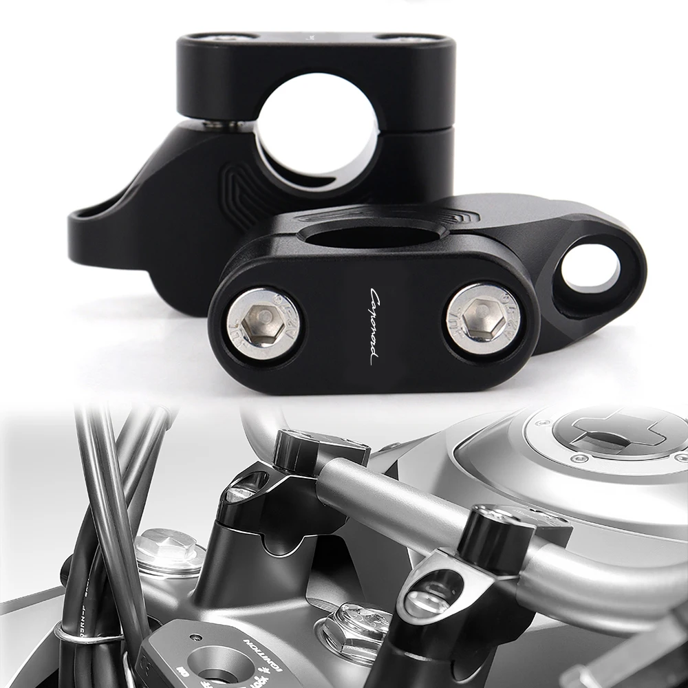 

Fit For Aprilia ETV 1000 CAPONORD 2001-2007 22mm 7/8" Offset Handlebar Risers Back Moved Up Mounting Riser Handle Bar Riser