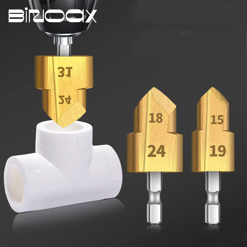 Binoax PPR Lifting Drill Bit Water Pipe Connection Tool 20/25/32mm full Open Process for PVC MMP Plastic