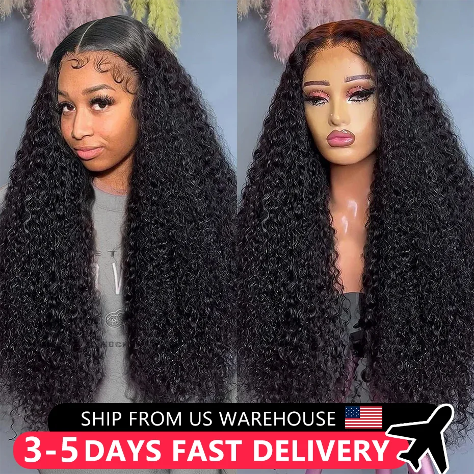 Human Hair Wigs Deep Wave 13x4 HD Lace Frontal Wig Curly Human Hair For Women Water Wave 4x4 Lace Closure 13X6 Lace Frontal Wig