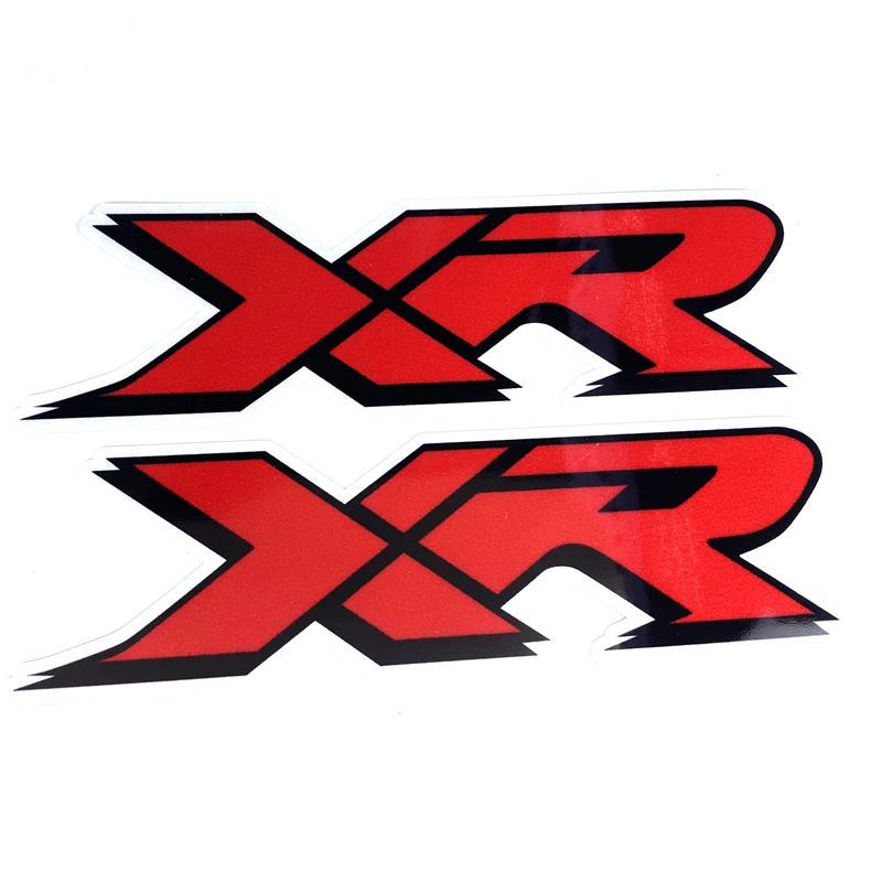 XR logo decal Motorcycle Fuel Tank Side Panel Rim Helmet moto Reflective sticker decal For Honda XR100 XR100R XR185 XR200 XR200R