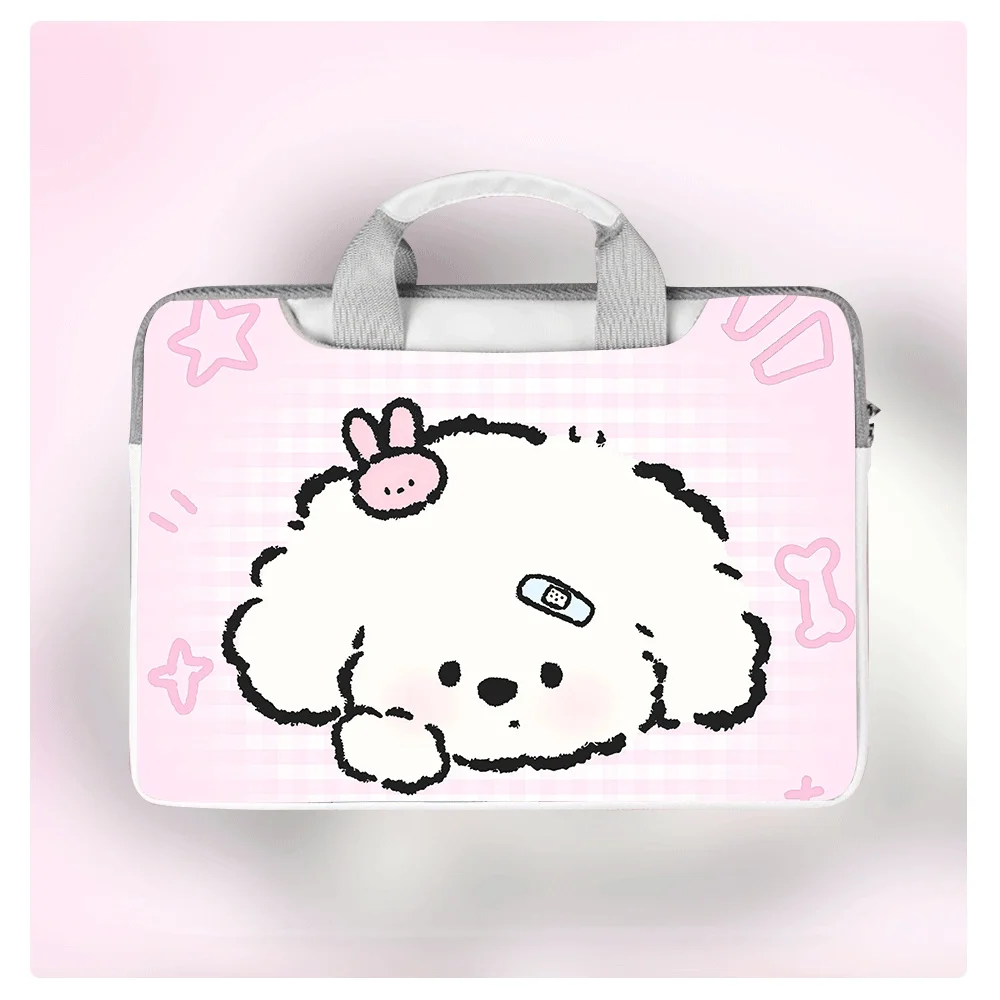 

Чехол для ноутбука с милым принтом собаки, сумка-портфель для MacBook 12, 13, 14, 15, 16 дюймов, чехол для MacBook Air, сумка для хранения, подарок на праздник
