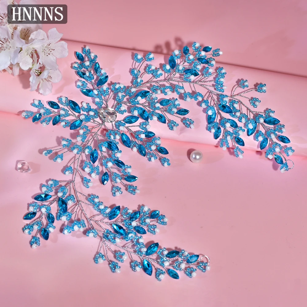 TOPQUEEN الفاخرة الزفاف حجر الراين عقال المنسوجة يدويا رائعة المرأة مأدبة الرقص حفلة إكسسوارات الشعر YXA288 #6