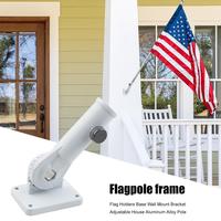 Adjustable Aluminum Alloy Wall Mounting Flag Holder Bracket Angle Flag Base