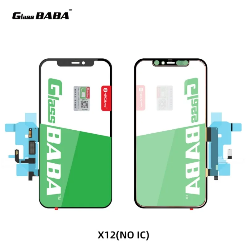 СТЕКЛО BABA G+OCA PRO NO IC Короткое гибкое сенсорное стекло с дигитайзером и рамкой + OCA для iPhone 11promax 12 13mini Фото №5