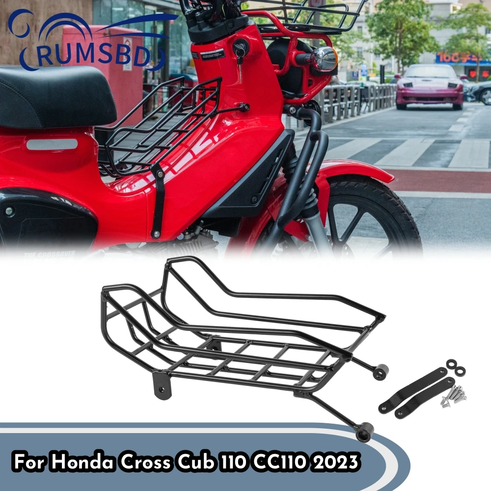 

Motorbike Front Driver Center Rack Luggage Bracket Holder Middle Cargo Carrier Shelf For Honda CrossCub Cross Cub 110 CC110 2023