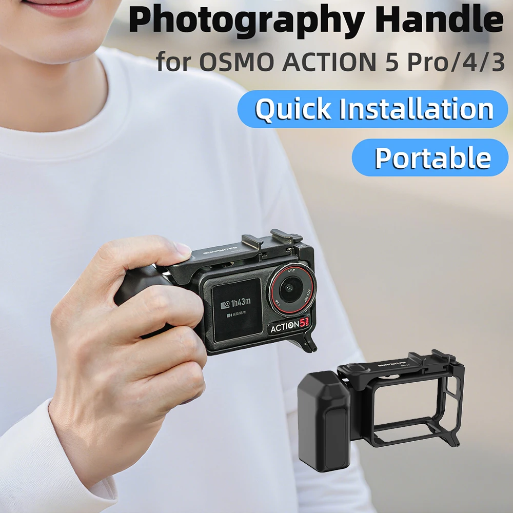 �y�Z�[�����zDJI Osmo Action 5 Pro/4/3�p�X�g���[�g�n���h�O���b�v�L�b�g �O���b�v�}�E���g �N�C�b�N�����[�X ���r�b�g�P�[�W �V���b�^�[�{�^���t���ی�t���[��