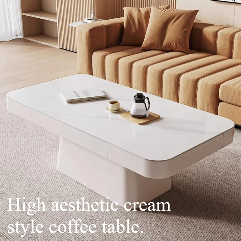 

Nordic Living Room Coffee Table Simple Designer Japanese White Coffee Tables Rectangular Modern Minimalist Home Accessories