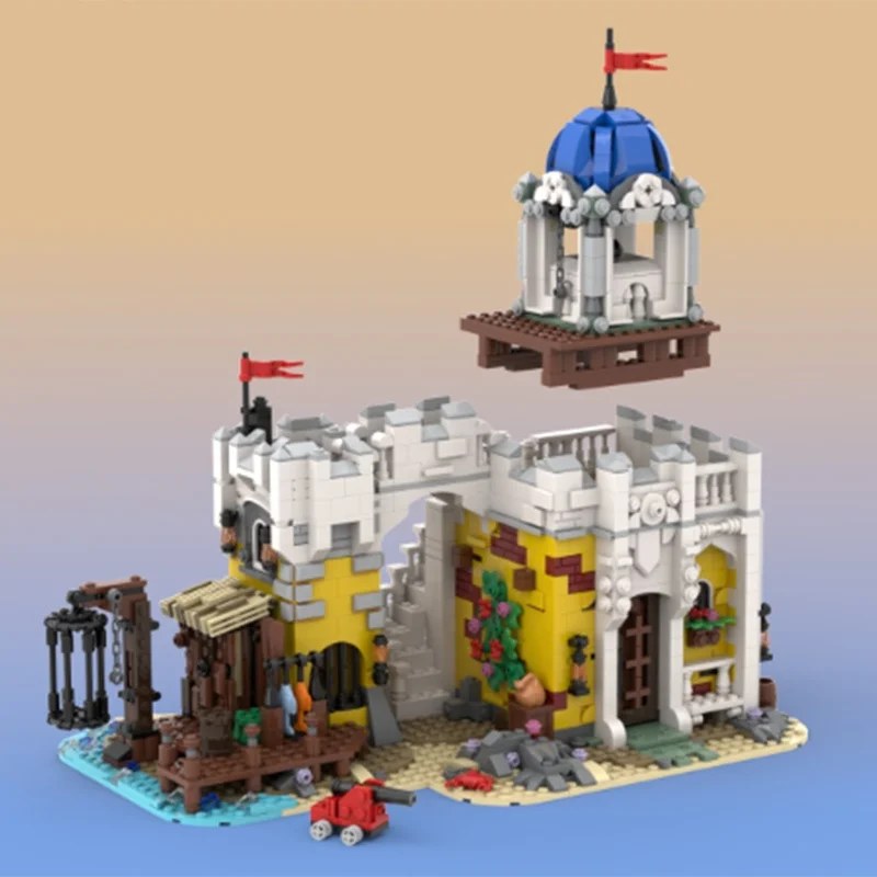 1988pcs MOC Imperial Brig Piratesed Model Building Blocks Architecture Assemble DIY Christmas Gifts Education Toy Kids Birthday