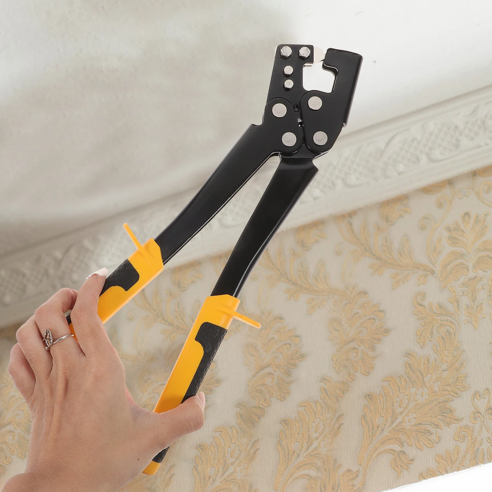 

Steel Keel Pliers Stud Crimper Punch Drywall Installation Fastening Tool Metal Clamp Pliers Durable High Grade Material