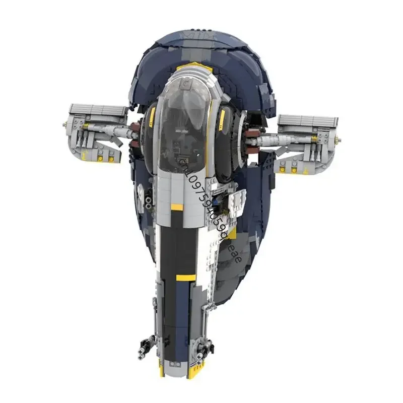 

New 1864Pcs Famous Star Battle Movie Moc Slave Spaceship Model Custom Puzzle Diy Creative Ideas Kids Toys Birthday Gifts 75060