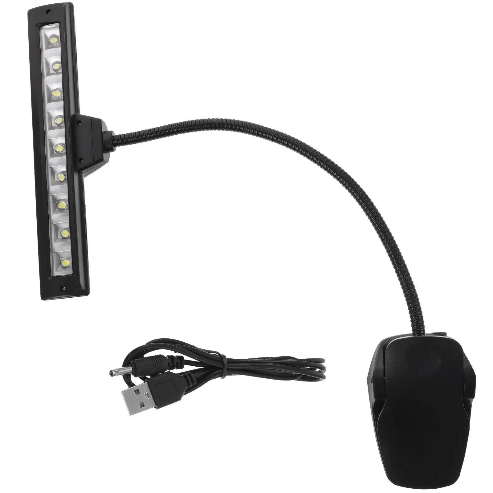 

9 LED Clip On Piano Light Lamp Clip 9 Led Lamp on Clamp for Piano USB Portable Book Light Child Reading Desk