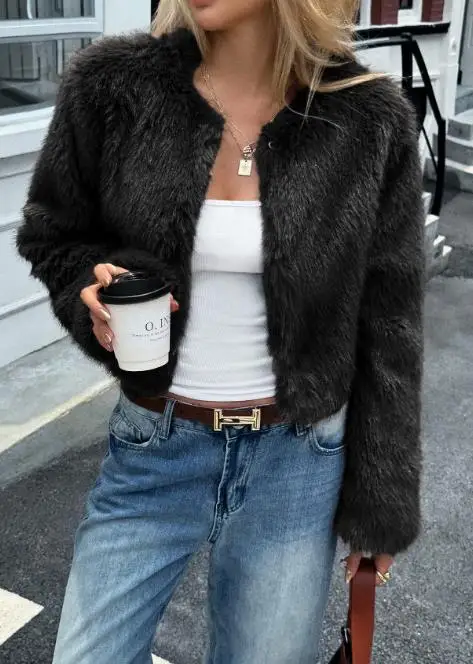 

Women's Casual Solid Color Sweater Coat Autumn Winter 2025 Fashion Comfortable Fit Clothing