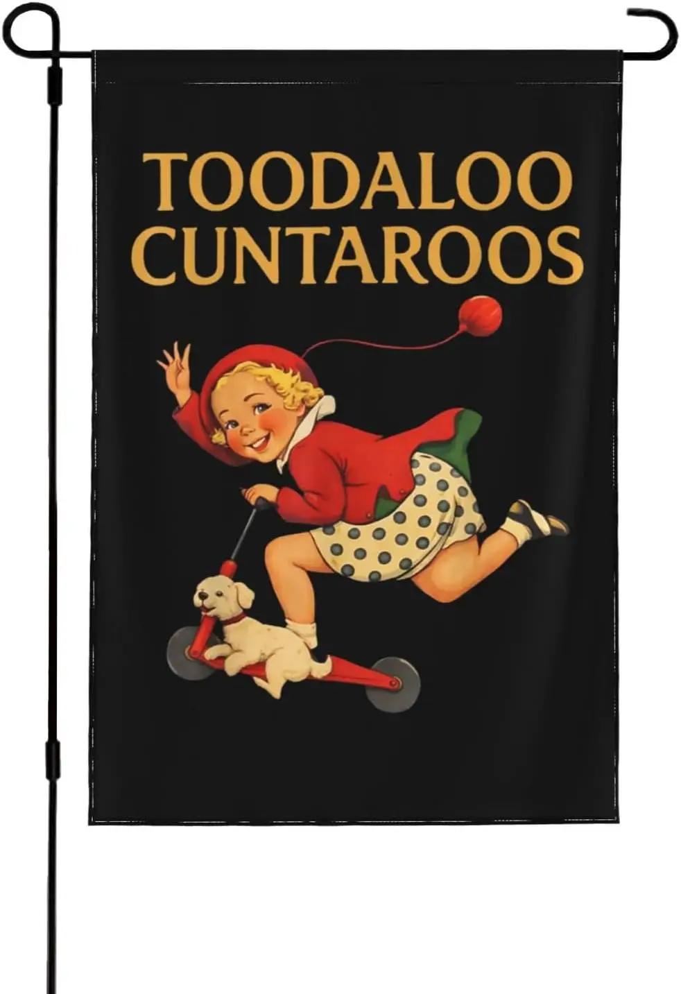 Toodaloo Cuntaroos Funny Garden Flag 12x18 Inch Flags Double Sided For Outdoor Yard Decor MMZ