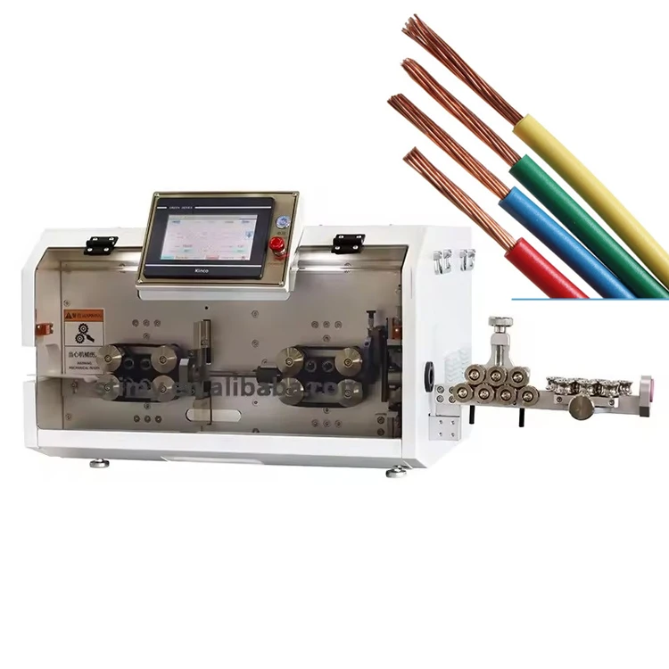 Wire Harness 0.75 -- 50mm2 Wire Cutting Stripping Machine Diameter 20mm Cable Stripper Automatic Wire Stripping Machine