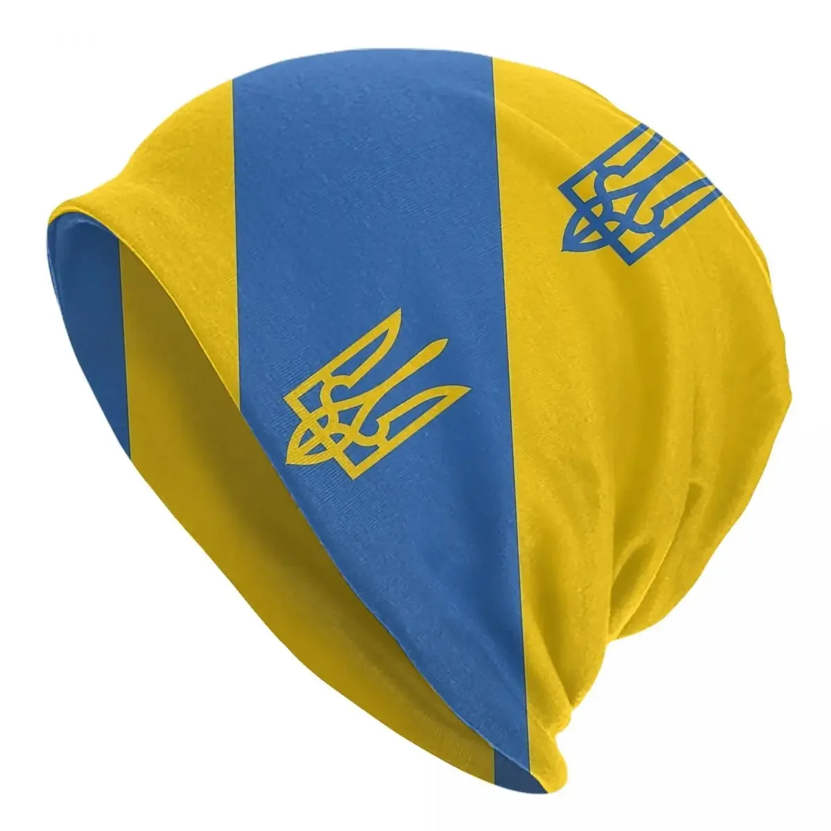 Presidential Flag Caps Ukrainian Goth Outdoor Skullies Beanies Hats Spring Warm Thermal Elastic Bonnet Knitted Hat