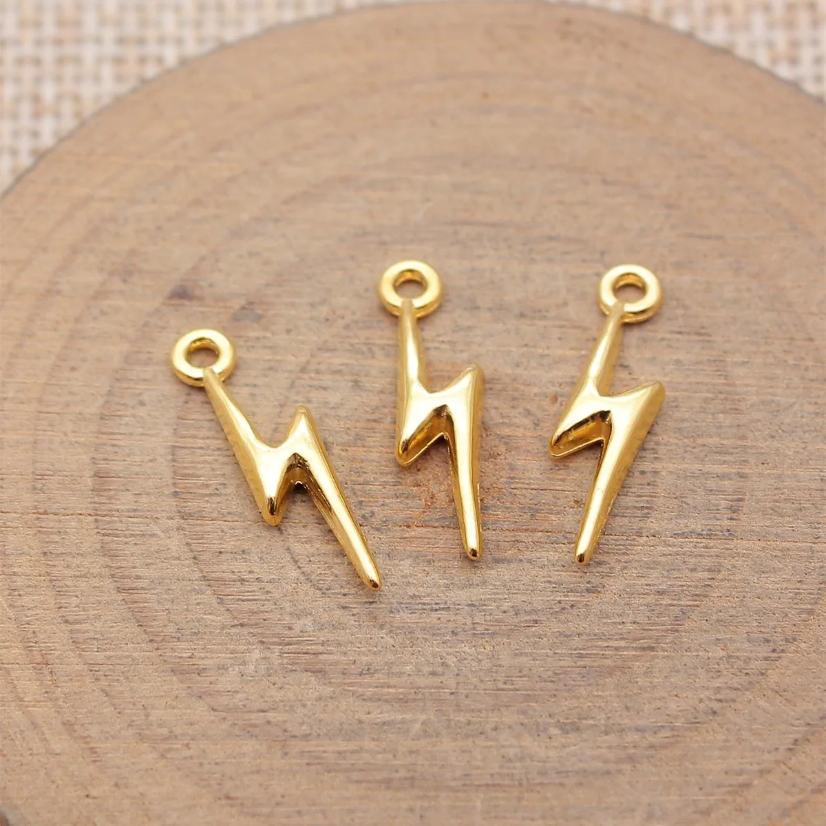 20pcs 20x5mm 6 Colors Lightning Charms Zinc Alloy DIY Handmade Jewelry Making Accessories