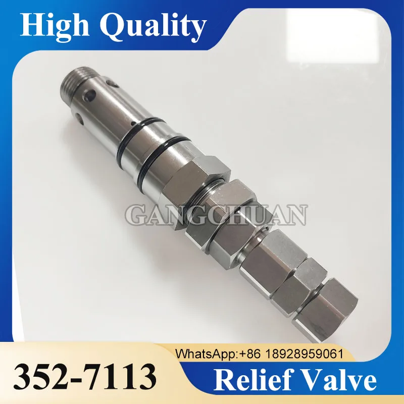 

Main Relief Valve 352-7113 3527113 for caterpillar cat E325 E330 E336 E340 E320D excavator relief valve