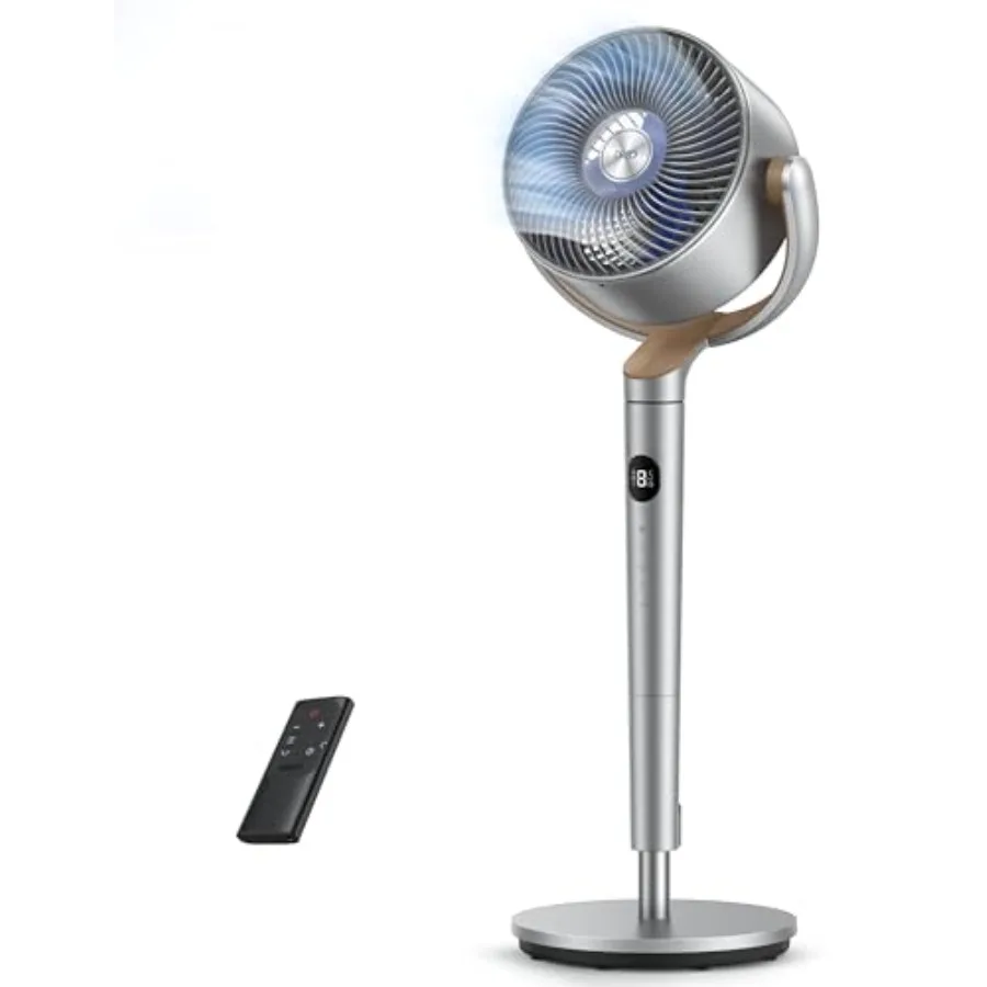 

Bedroom fan, ABS plastic, white, 120+120 omni-directional oscillation, 90ft airflow, DC motor, 20 dB quiet operation, 8 speeds,