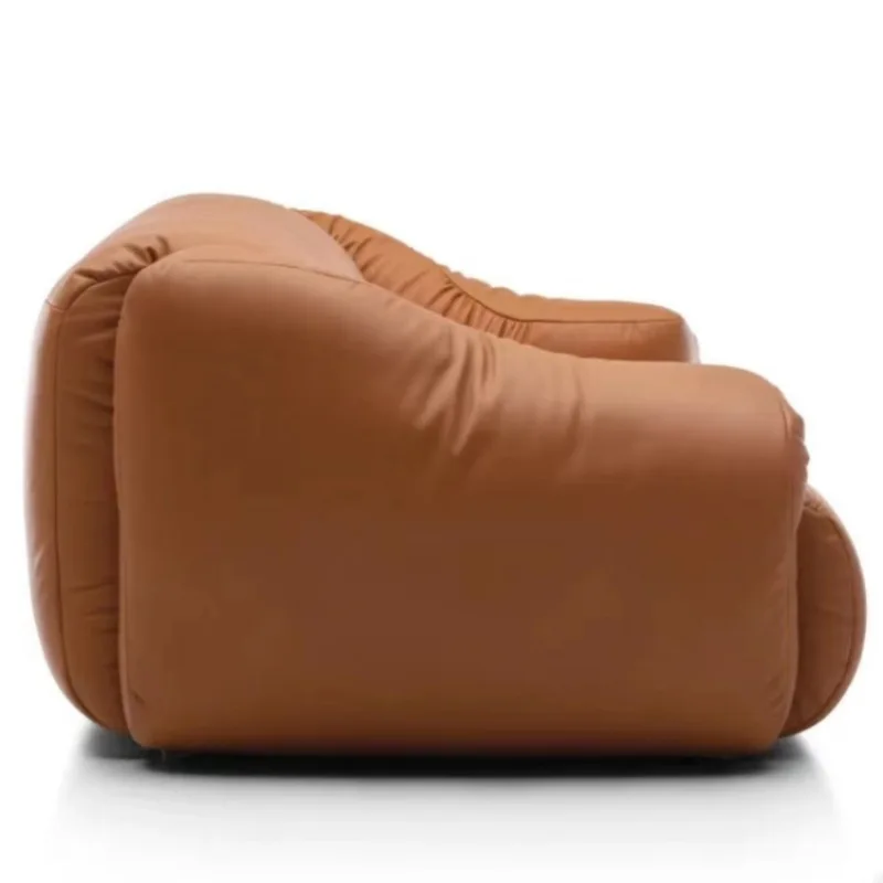 

Итальянский минималистичный диван в стиле ретро из кожи для гостиной, прямой диван