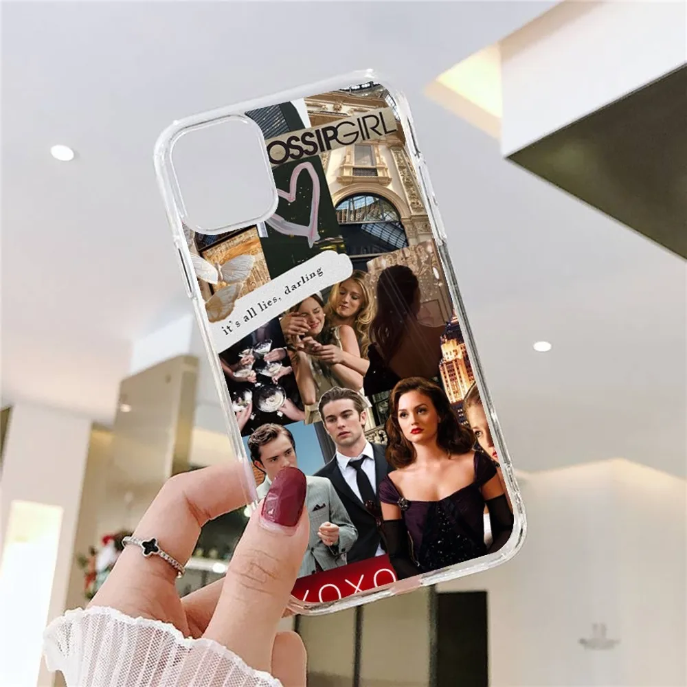 G-Gossips-TV-G-Girl Phone Case For Iphone 15 11 13 14 Pro Max 7 8 Plus X Xr Xs Max Se2020 12mini Transparent Cover