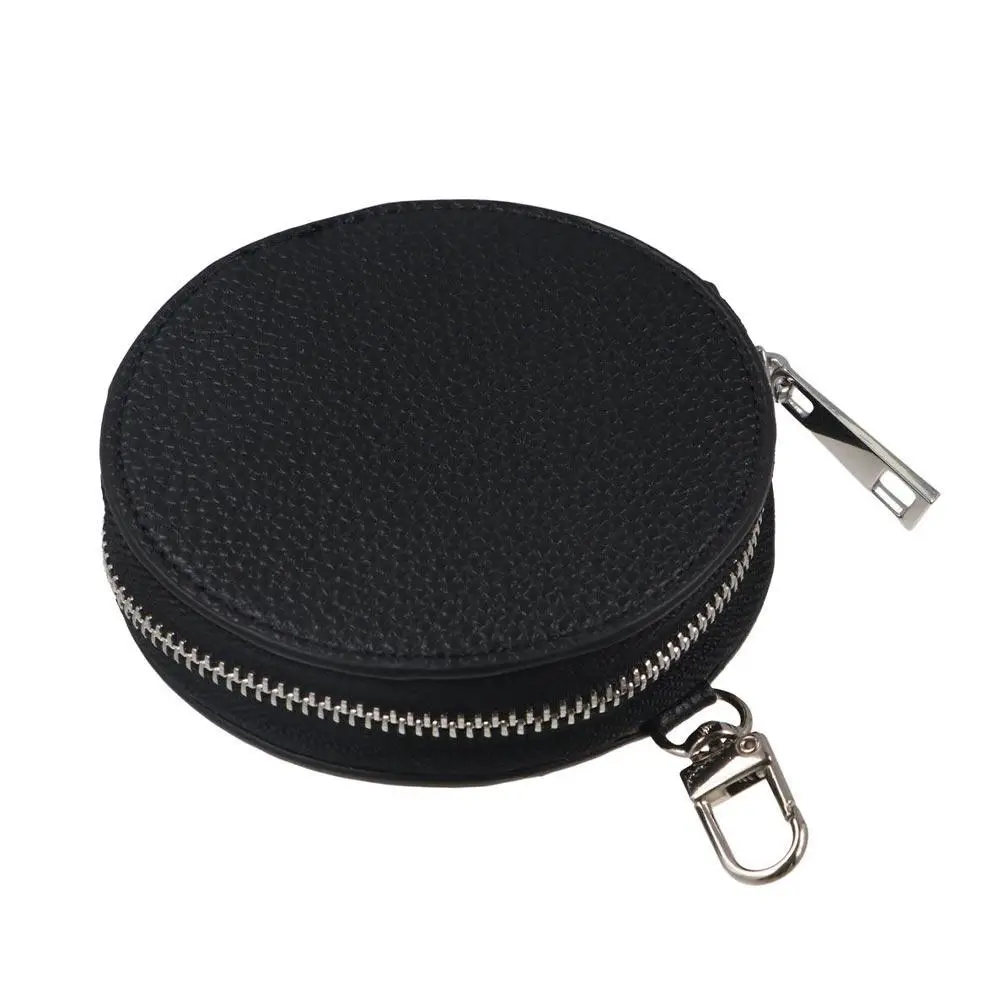 

Star PU Leather Coin Purse Zipper Bag Pendant Keychain Round Wallet PU Leather Earphone Bag Small Storage Bag Children/Students