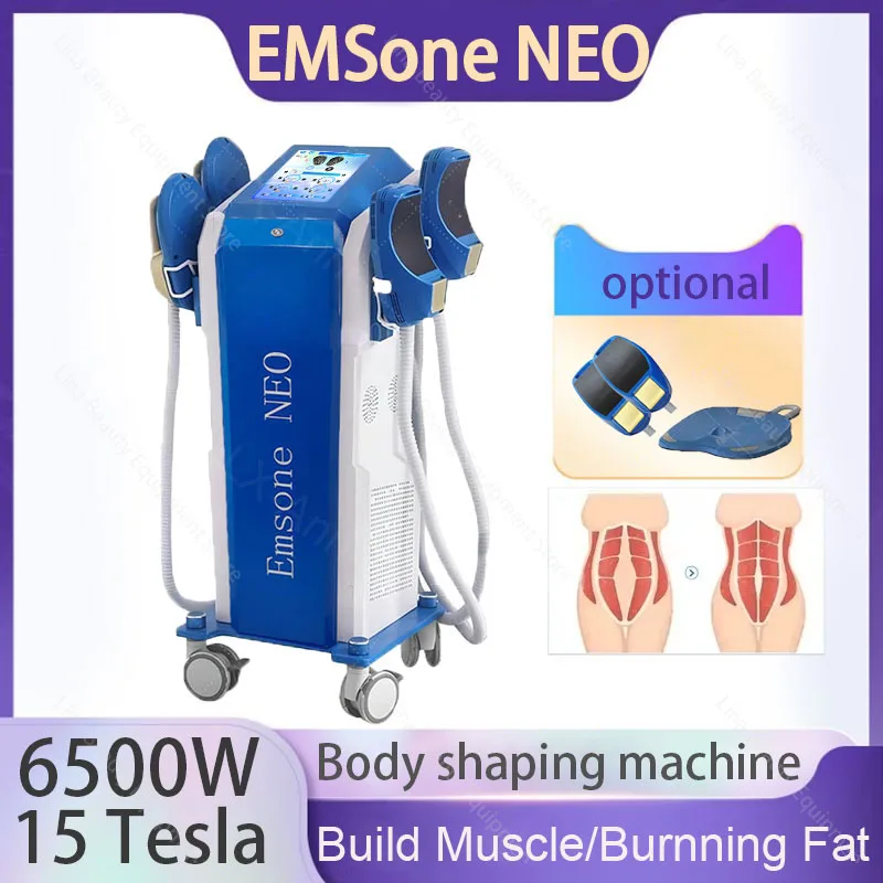 

EMSone NEO burns body fat to exercise abdominal muscles 6500W 15 Tesla shapes vest line EMS machine