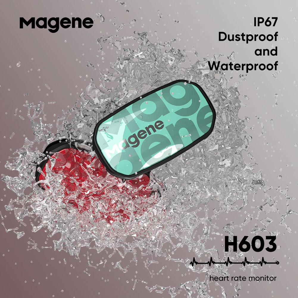 Magene-Monitor de ritmo cardíaco H603, correa de pecho dividida, rastreador de Fitness HRM, Mover, Bluetooth, Sensor ANT, aplicación de salud,