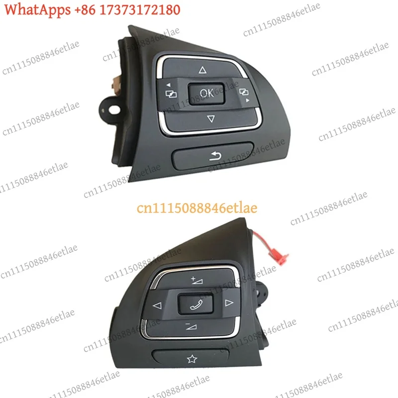 k3 5C0959537A 5C0959538B Steering Wheel Buttons for VW Golf MK6 Tiguan Jetta EOS, OEM Replacement Multifunction Switch