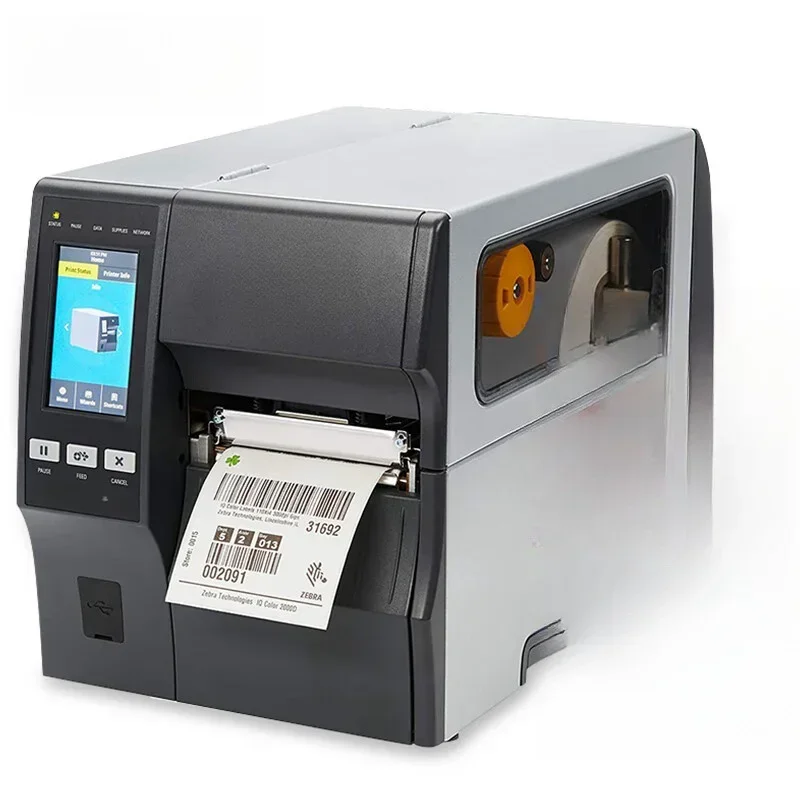 

Zebra Originele Gloednieuwe Zt411 300Dpi 4Inch Industriële Thermische Overembali Barcode Label Printer Kleur 356 мм (14 ")/Tweed
