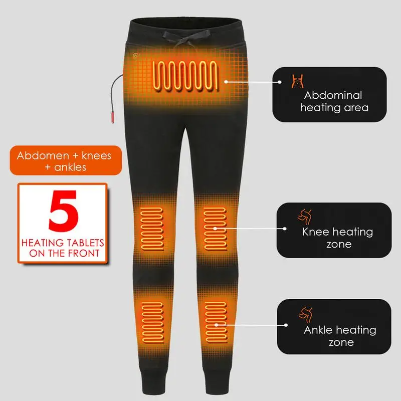 

Winter Outdoor Sports Warm Pants Usb Charging Leggings There Are 6 Hot Spots Carbon Fiber Heating Three Temperature Controls