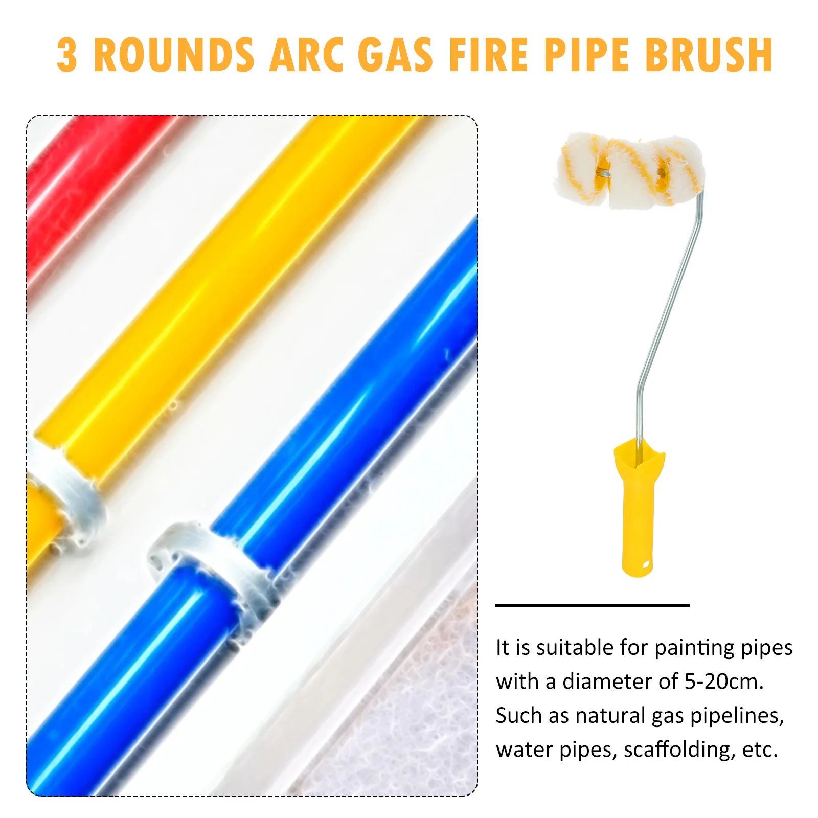 

Валик для краски для труб. Изогнутый воздуховод. Кисть для рисования. Заправка. Трубчатый валик. Гладкая отделка. Пластик. Железный полиэстер. Материал.